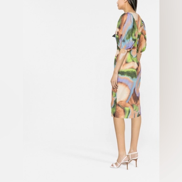 NWT ROTATE Cara Organic Cotton - Poplin Midi Dress - Picture 3 of 11